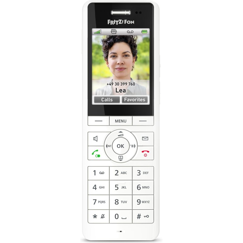 Fon FRITZ! X6 Téléphone DECT Identification de l'appelant Blanc