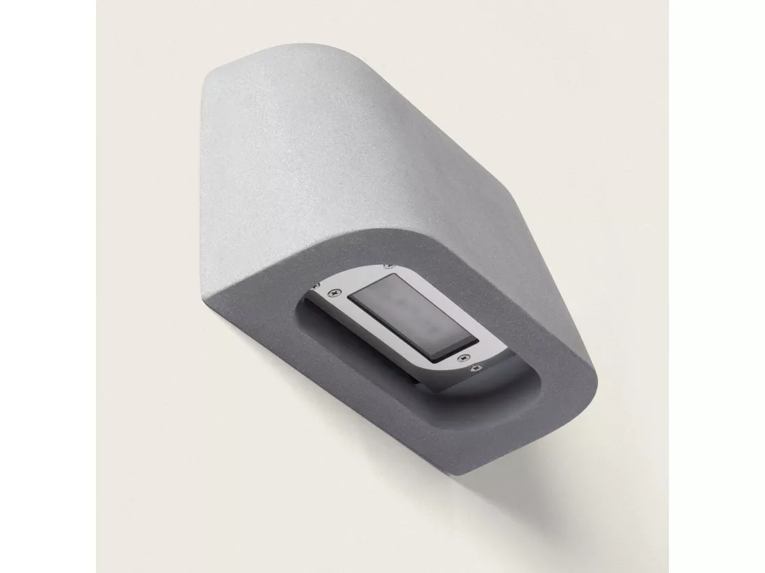 Applique Murale Extérieure LED 8W Ciment Maesy Gris Pierre