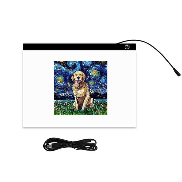 INF Lystavle/tegnebrett, A3 med USB og LED
