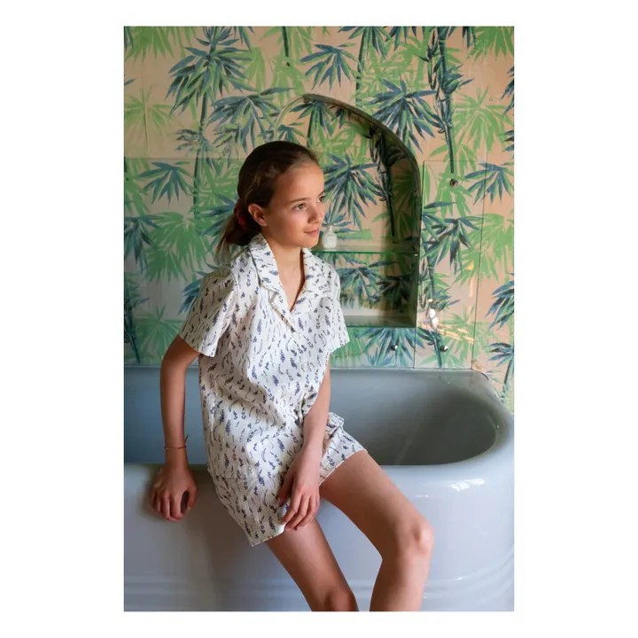 Risu Risu Pyjama Coton Bio Rieur | Ecru