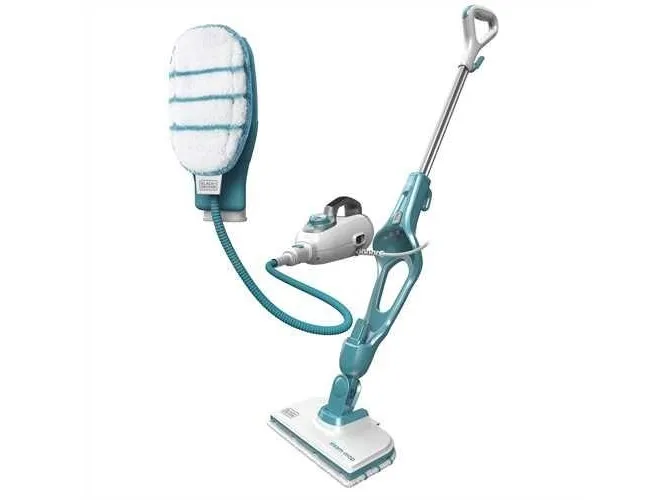 BLACK DECKER FSMH1351SM - Damprenser - stav - hvid/turkis
