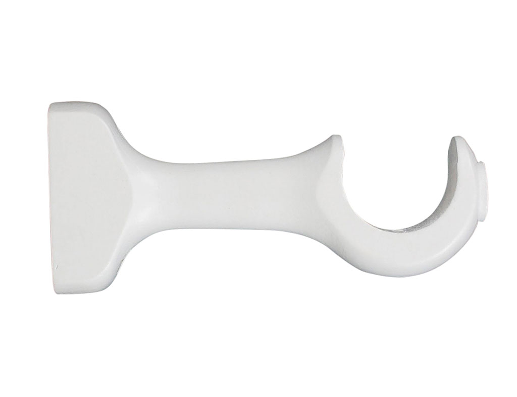 Lot de 2 supports tringle rideau ouverts blancs D 28mm