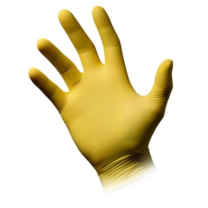AMPRI Nitril Einweg Handschuhe Style L latexfrei Lemon, 100 Stück