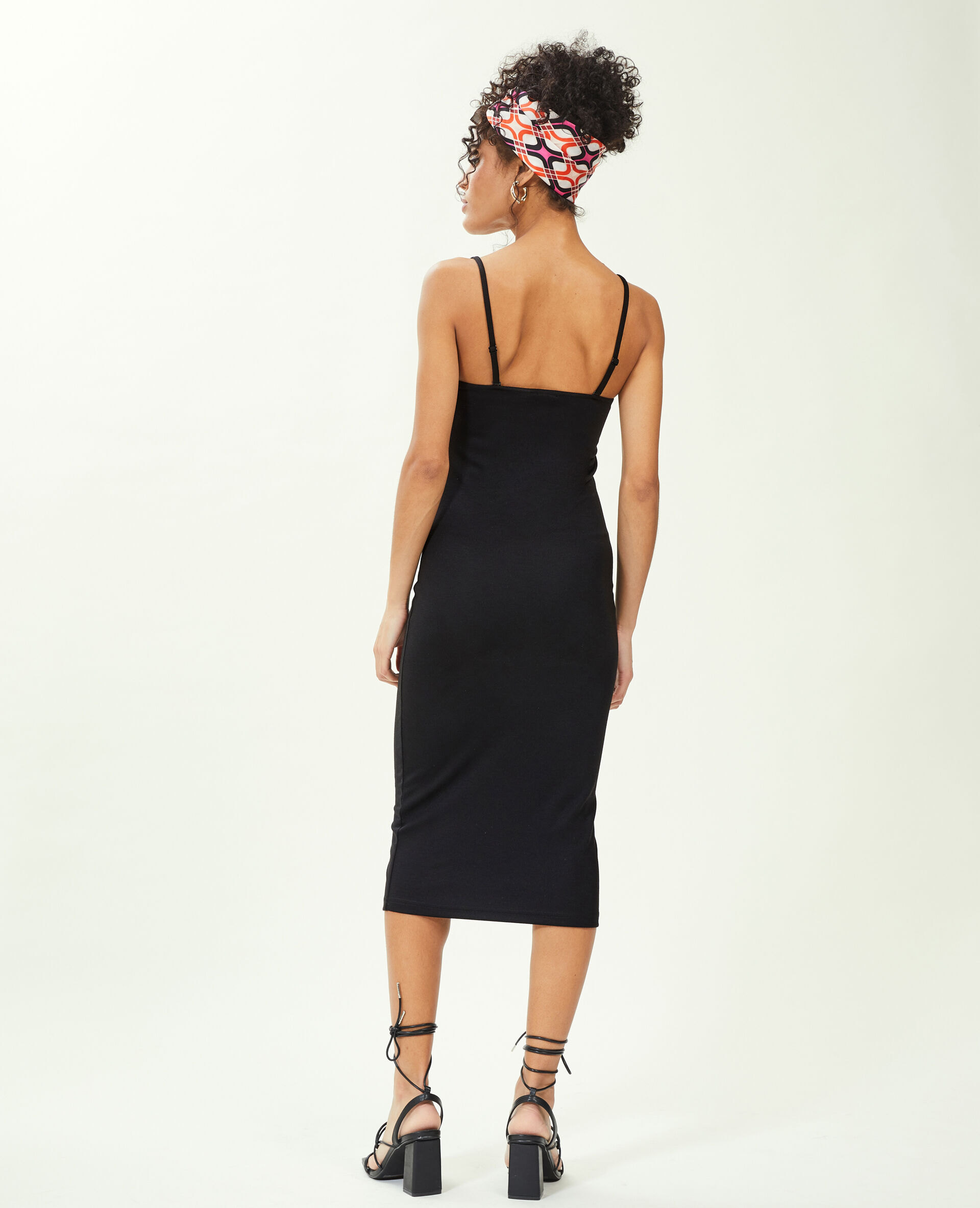 Robe moulante midi - Noir