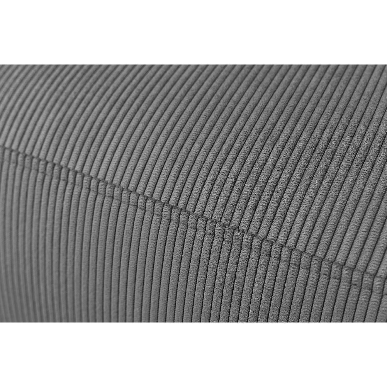 Bobochic Canapé d'angle fixe gauche Enjoy gris foncé - 237x147x95 cm
