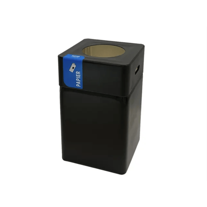 Vepa Bins Afvalbak Blackline Papier 75 liter Zwart Papier (VB127651)