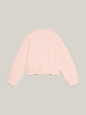 Jaqueta com bordado tonal do logotipo nas costas