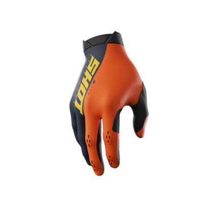 Gants cross Shot LITE 2024 - Bleu / Orange