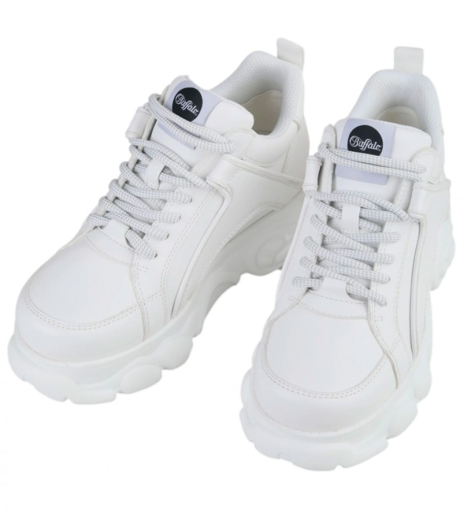 Tênis Buffalo CLD Corin branco - Altura da plataforma: 5 cm -