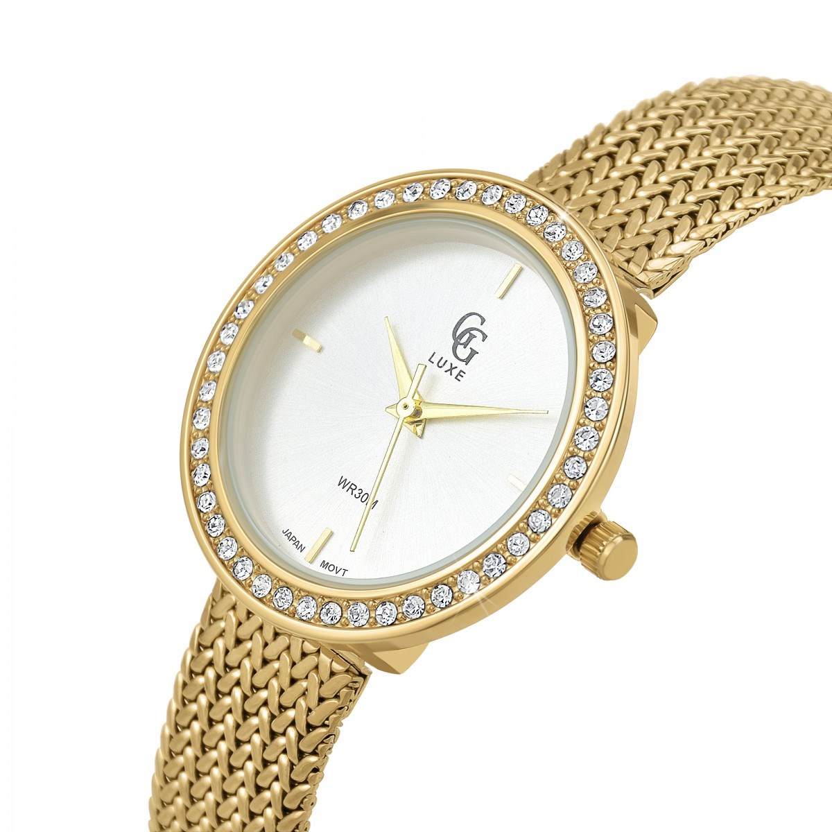 Montre Mona élégante ornée de Cristaux scintillants SC Crystal