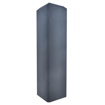 Betonpoer met plaat antraciet 15 x 15 x 58 cm