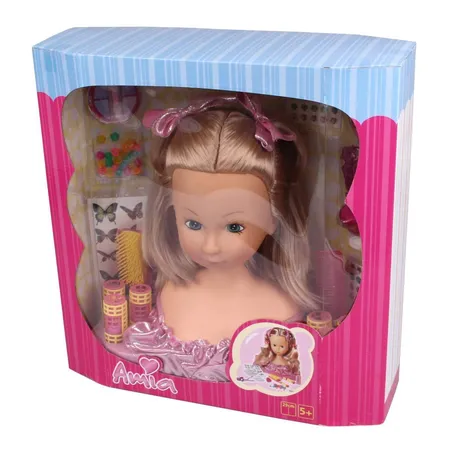 Vedes Amia Schmink und Frisierkopf mit Zubehör, 29 cm
