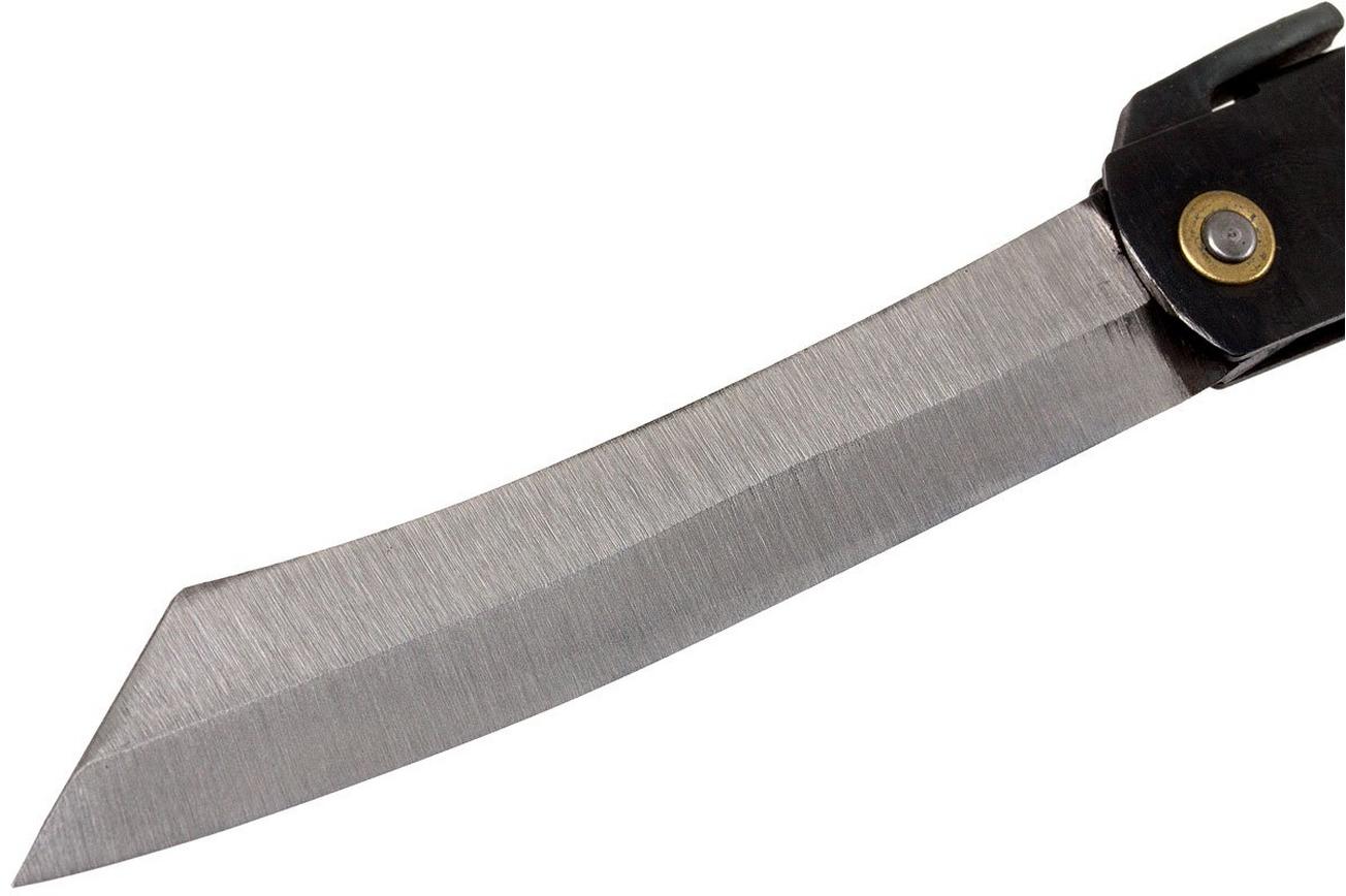 Higonokami zakmes 9,2 cm HIGO05BL, koolstofstaal, zwart
