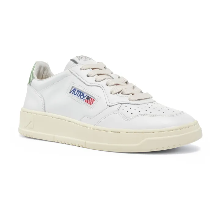 Autry Baskets Medalist Low Cuir | Vert