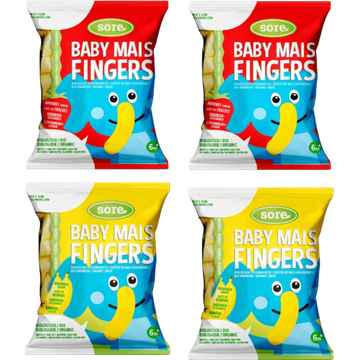 Sore Baby Mais Fingers fruitsmaken 4 x 35g
