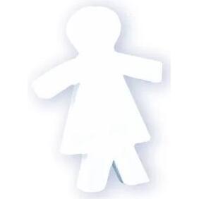 Petit symbole féminin 12cm - Blanc