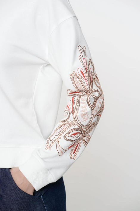Geisha ecru dames sweater