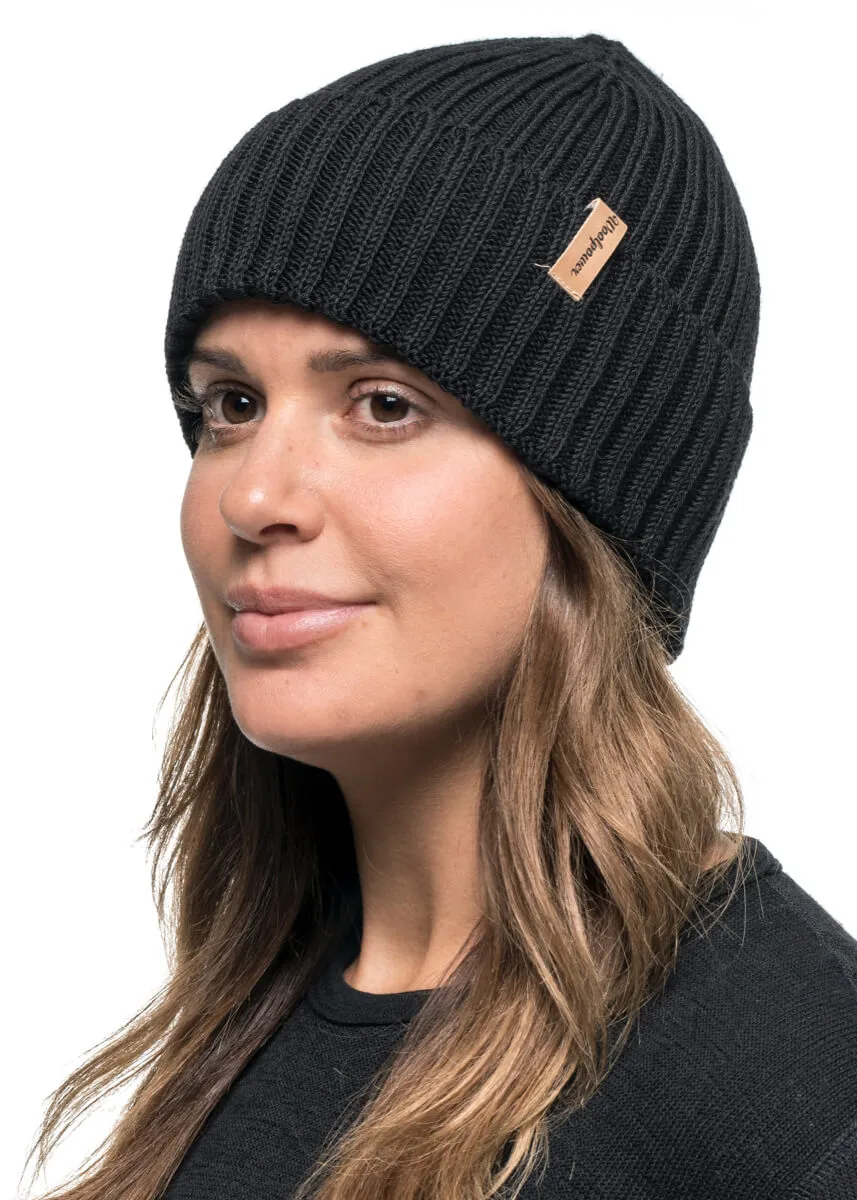 Woolpower Beanie Rib Black