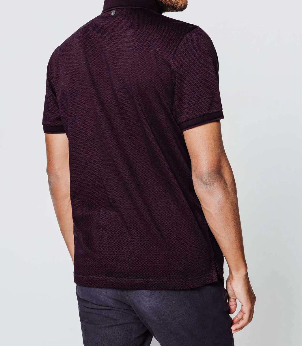 Polo losanges bordeaux