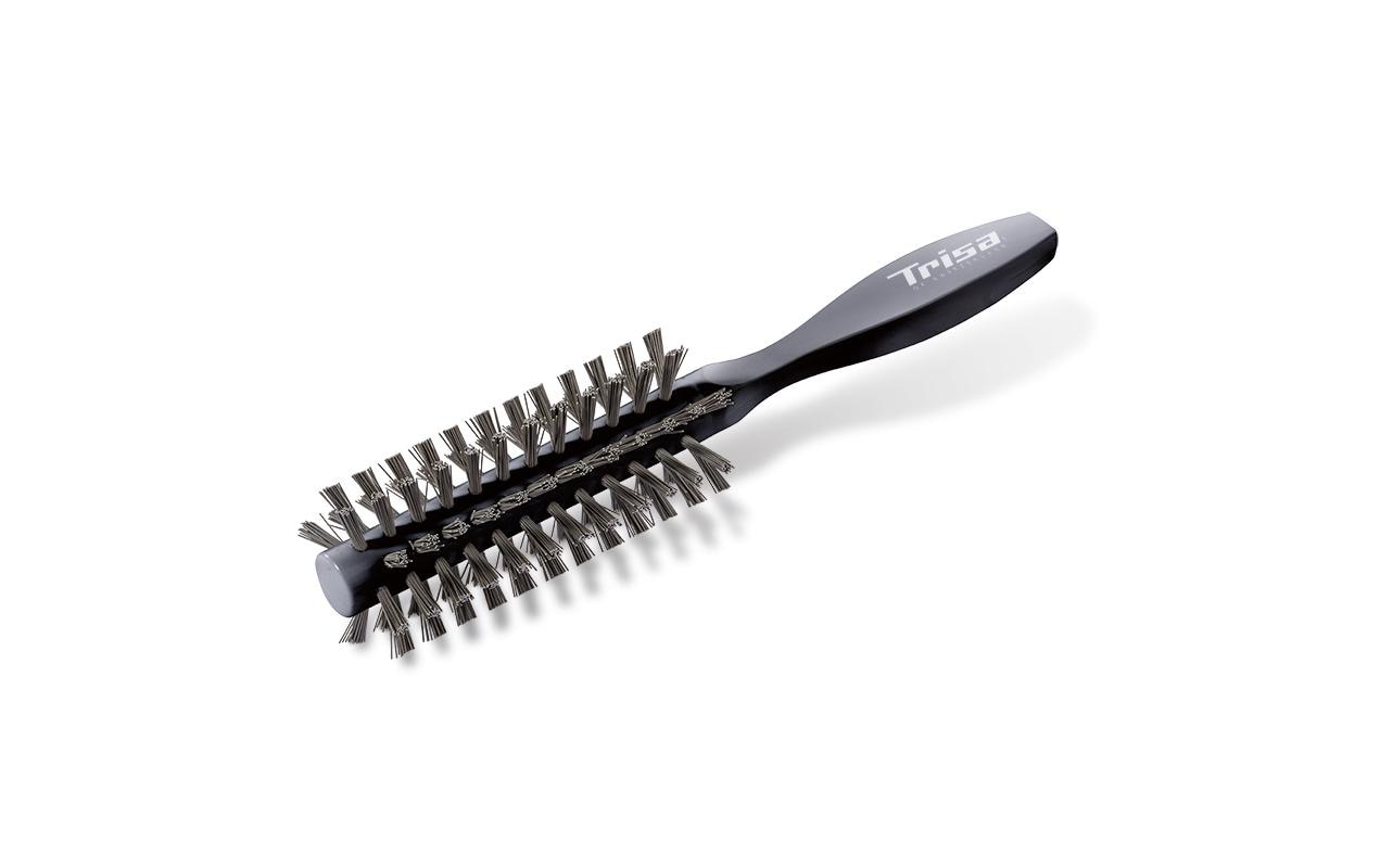 Haarbürste Shine und Volume vegan SchwarzRundbürste für das schonende Styling und Formen der Haare