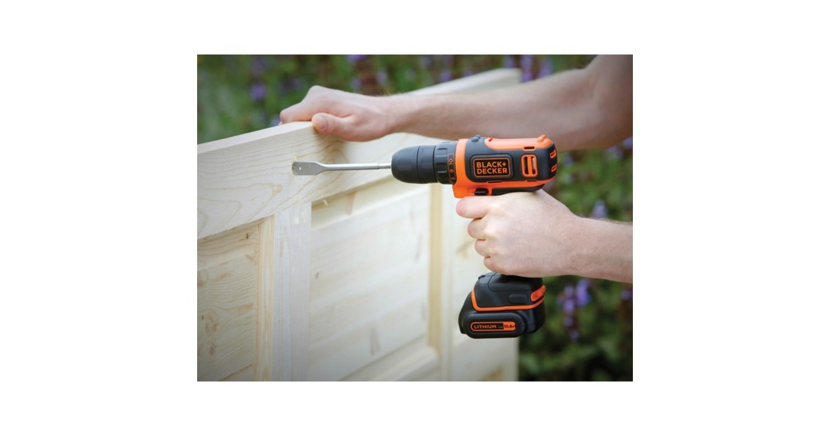 BLACK+DECKERAccu schroefboormachine BDCDD12 schroeftol  (Oranje/zwart, Accu en oplader inbegrepen)