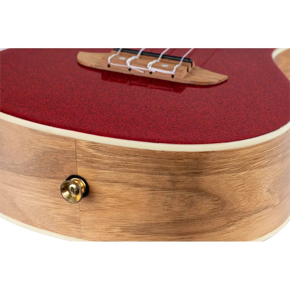 Ortega RUEL-MRD Element Series Concert Size Ukulele Metallic Red concert ukelele met gigbag