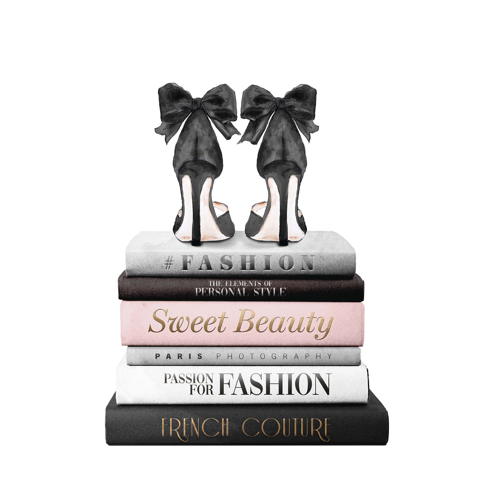 Gerahmtes Bild FASHION BOOKS - 30x40 cm