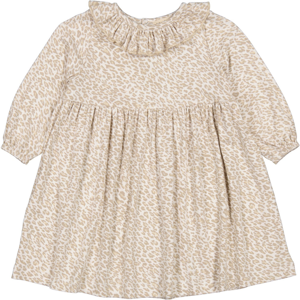 Køb MarMar Leopard Beige Leo Diora Flæse Kjole