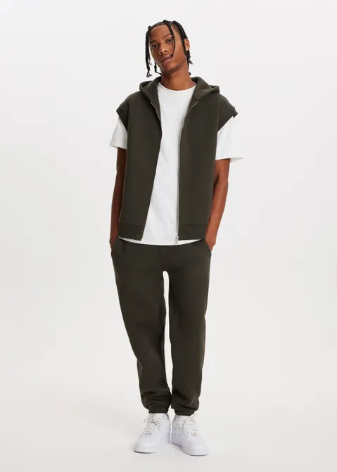 Hoodie zonder mouwen groen (GRN.PI)