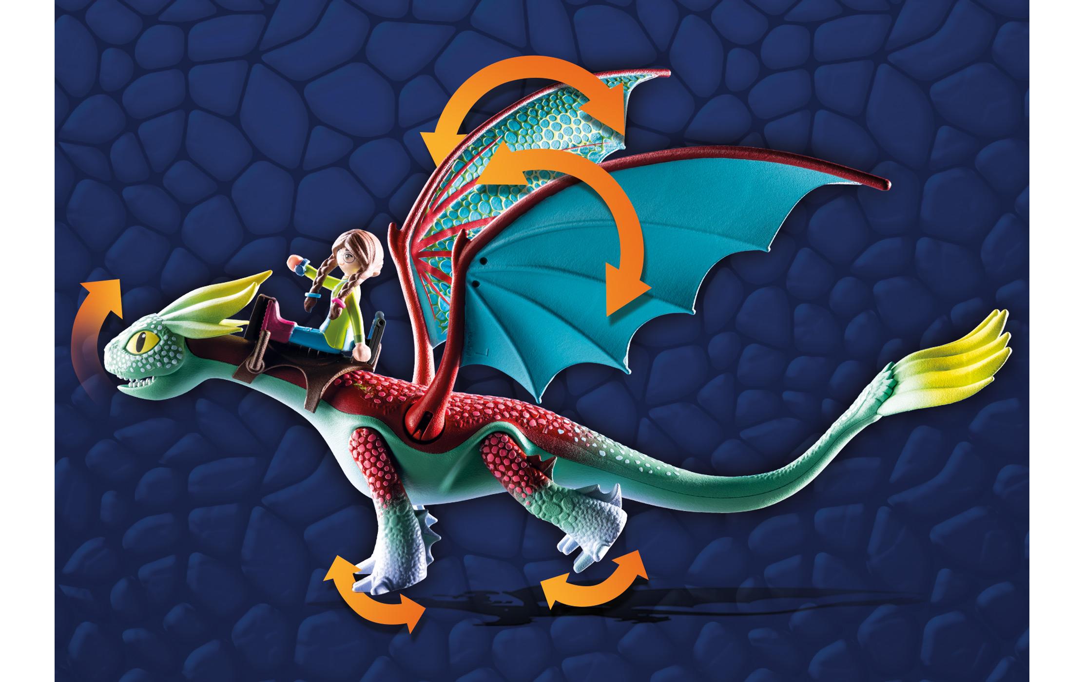 Dragons The Nine Realms – Feathers & Alex 71083Drachen-Spielset