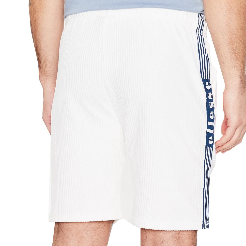 Ellesse Short Blanc en Velours Côtelé Blanc Homme Ellesse Tomatro