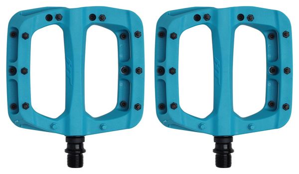 Paire de Pédales Plates HT Components PA03A Turquoise