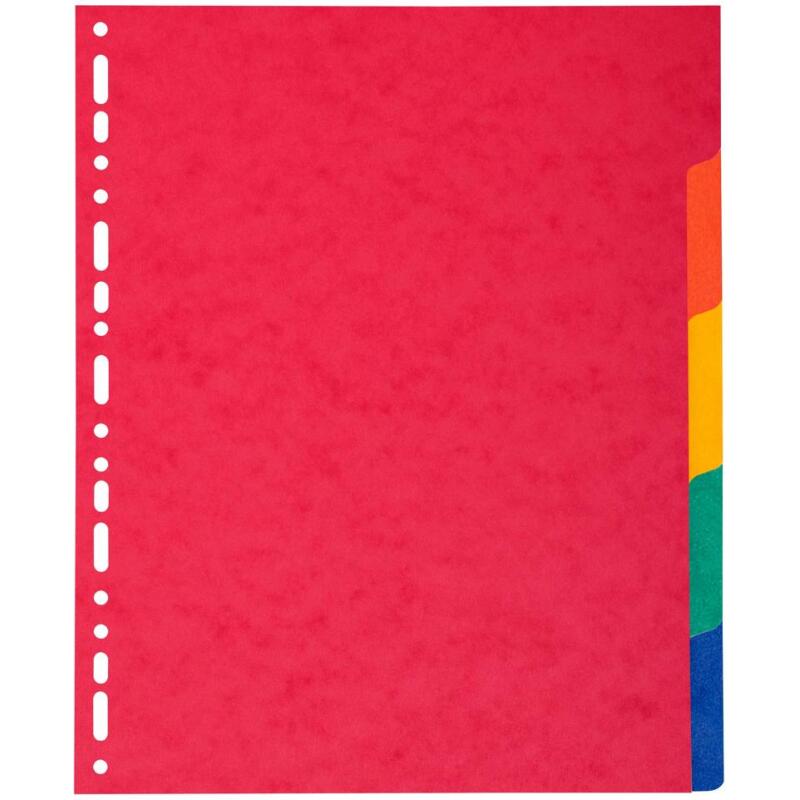 Intercalaires carte lustrée 225 g 5 positions - A4 maxi