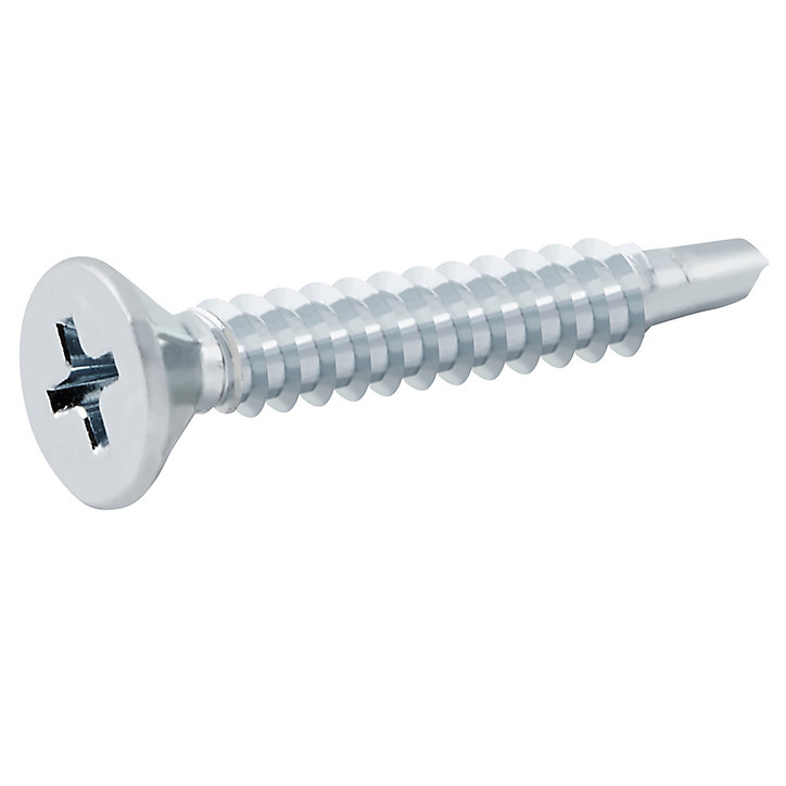 Vis zinguée autoperceuses à tête à collerette, 4,2x32 mm - 100 pièces