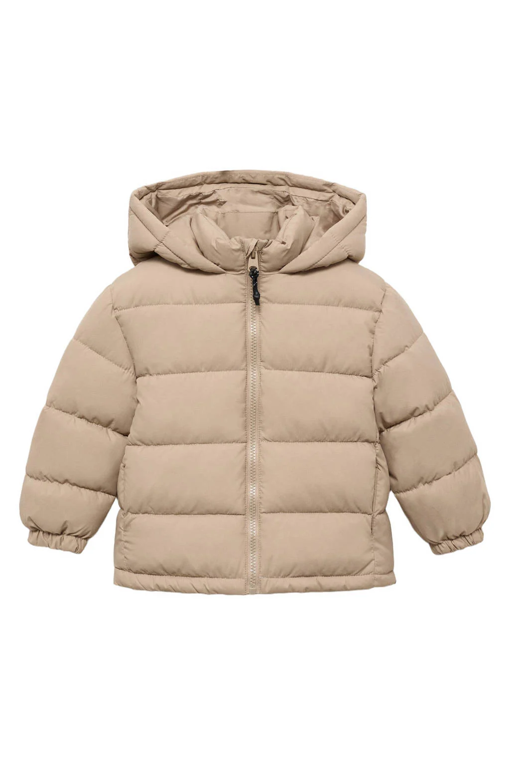 Mango Kids gewatteerde jas winter beige