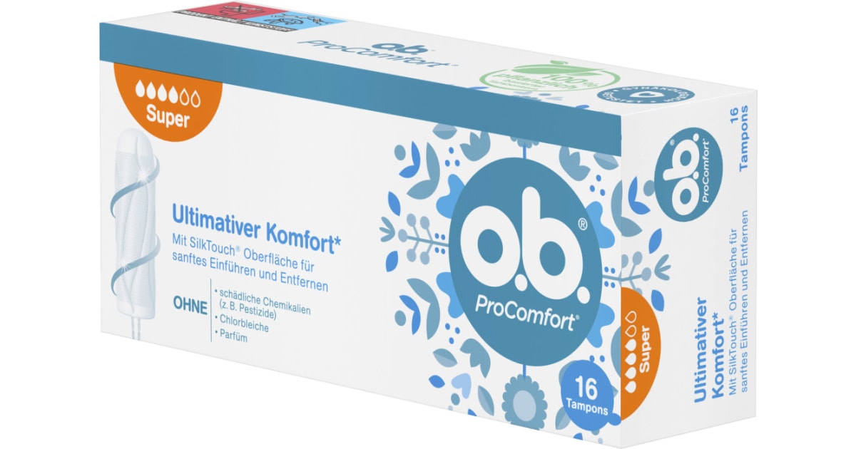 O.B. Tampon Pro Comfort Super 16er-Packung