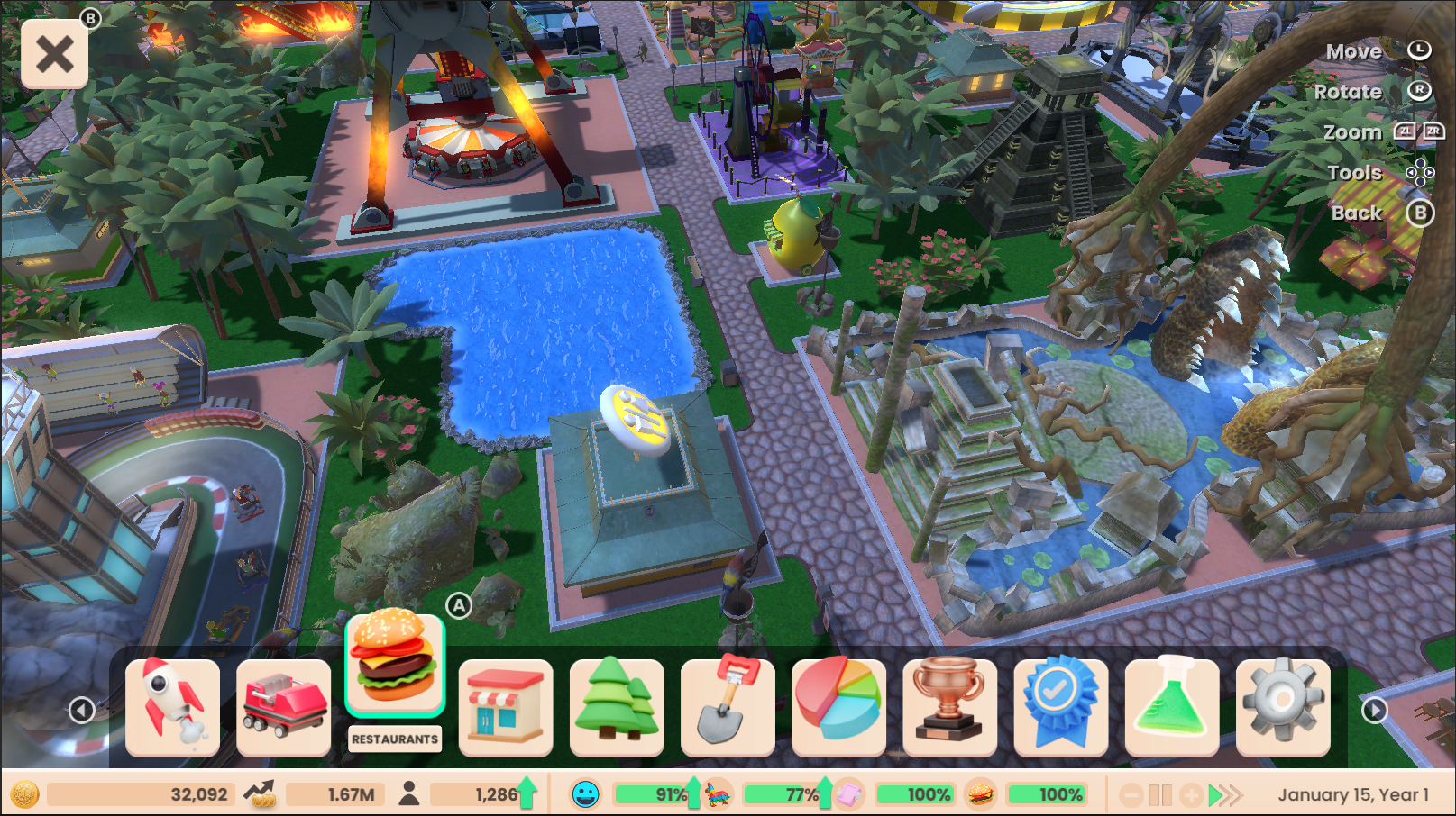 RollerCoaster Tycoon (Adventures Deluxe)- Nintendo Switch