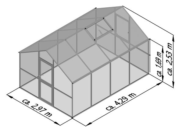 KGT Gewächshaus Ortasia IV, ESG, ca.