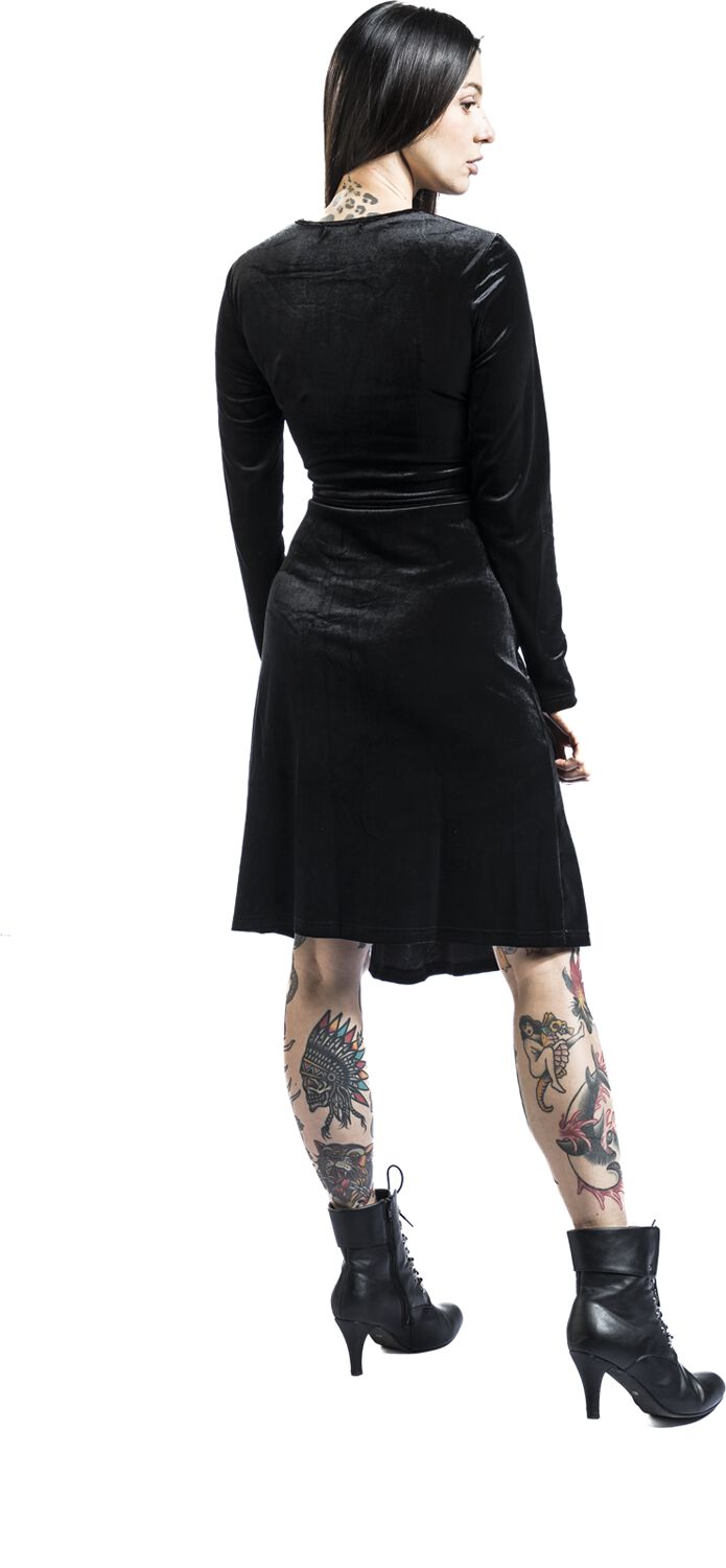 Robe Fente Latérale Velours | QED London Robe mi-longue