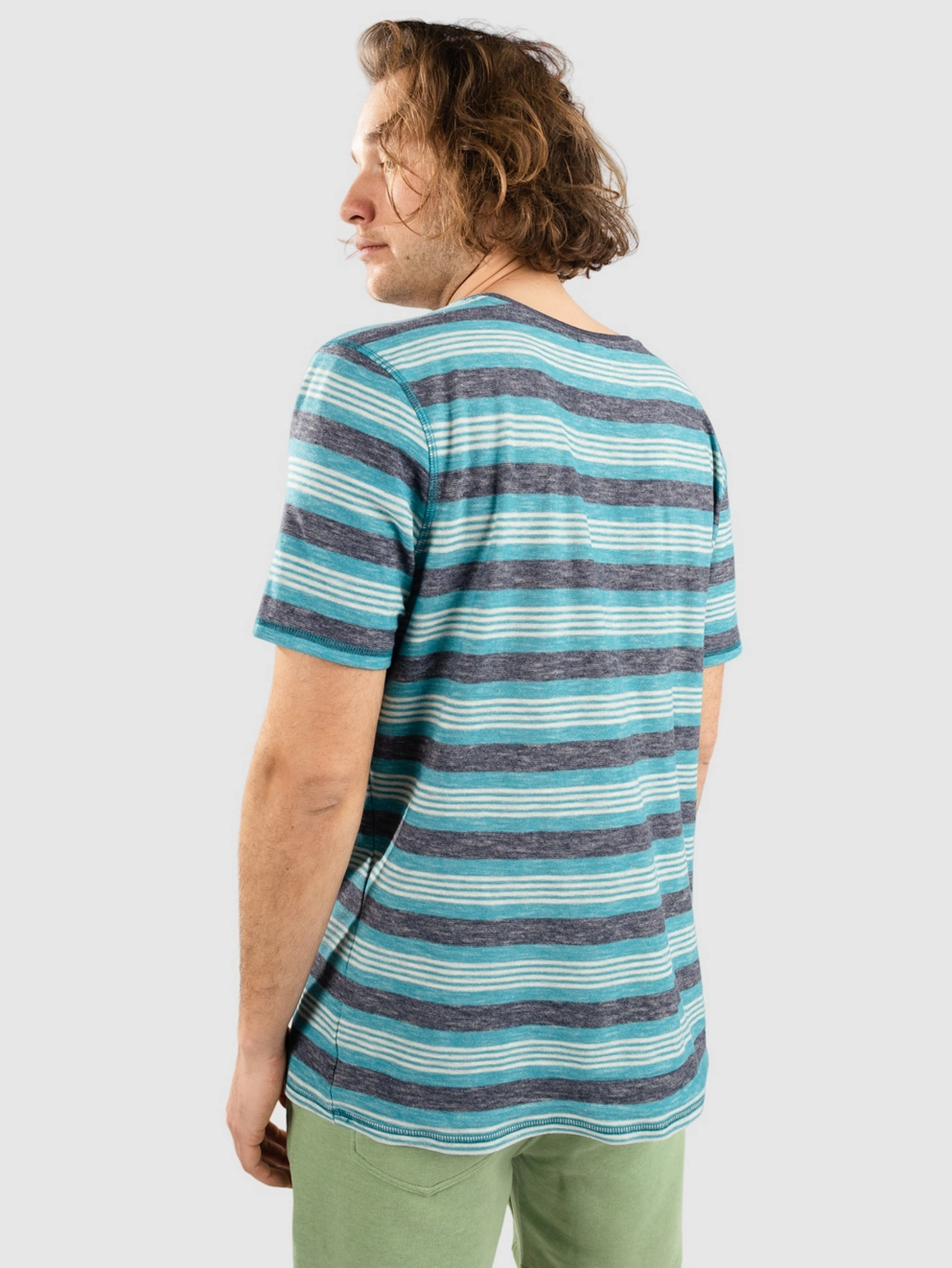 Kazane Olly T-Shirt biscbay/lght hthr gr/peac