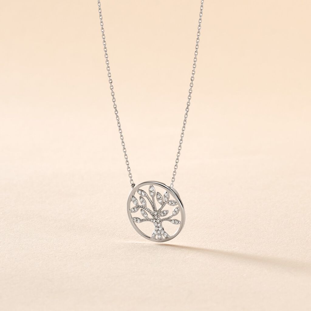 Collier Norina Or Blanc Diamant