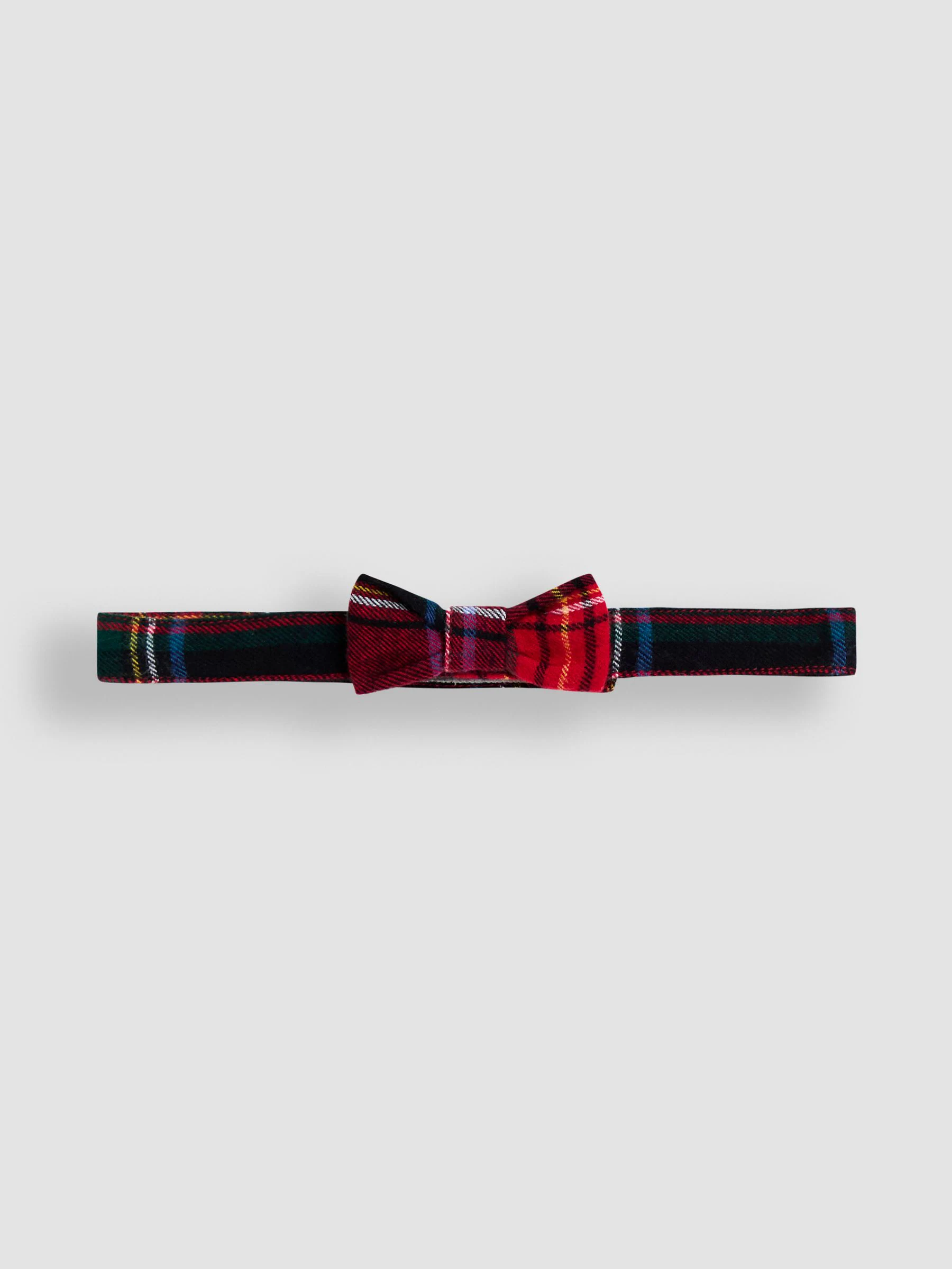 Rood - JoJo Maman Bébé 3-Piece Bow Tie Waistcoat & Shirt Set