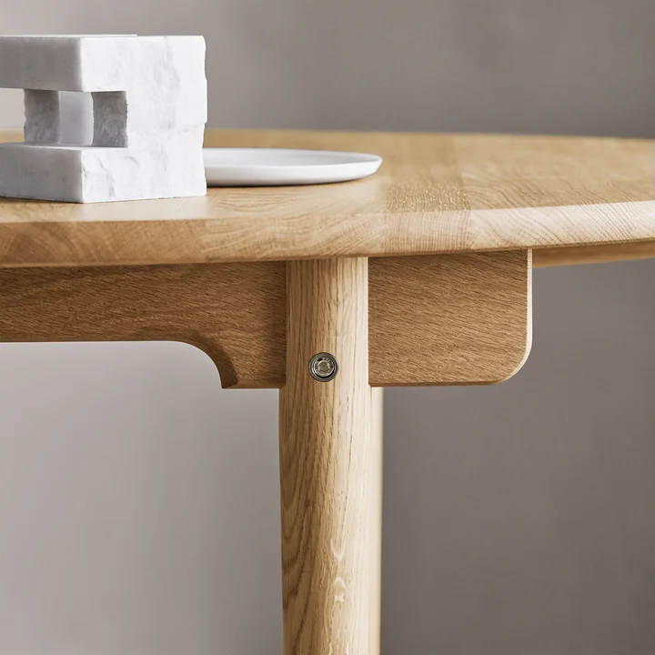 Carl Hansen - CH338 ausziehbarer Esstisch, 200 x 115 cm, Eiche geölt (mit Auszug für 2 Platten)