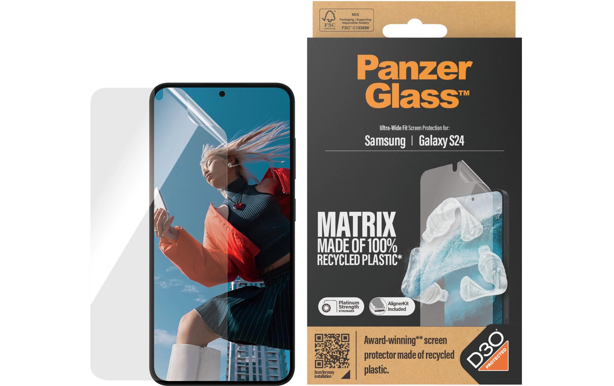 Displayschutz Ultra Wide Fit D3O PET Galaxy S24Display-Schutzfolie für das Samsung Galaxy S24 mit Applicator