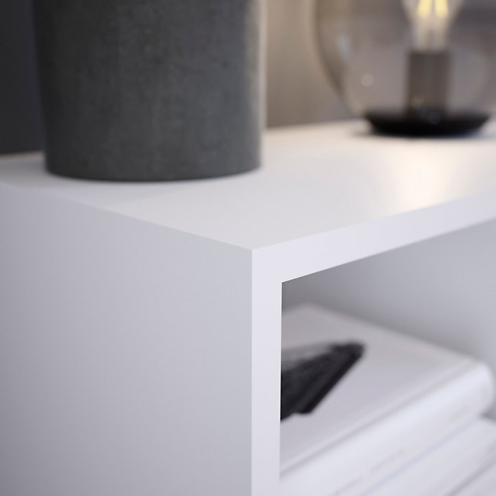 Caisson blanc GoodHome Atomia H. 37,5 x L. 50 x P. 35 cm