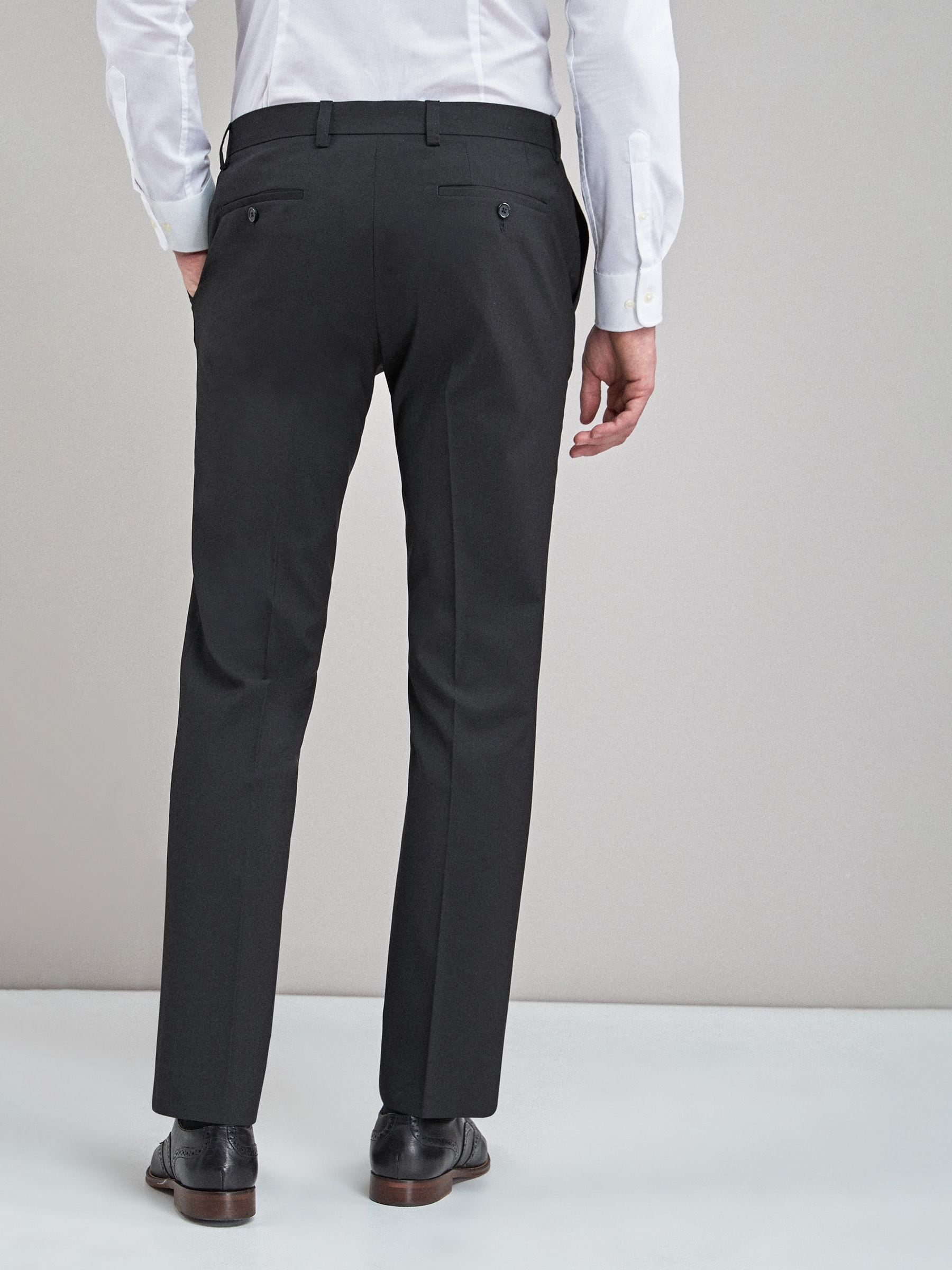 Zwart - Slim Fit - Chique stretchy broek