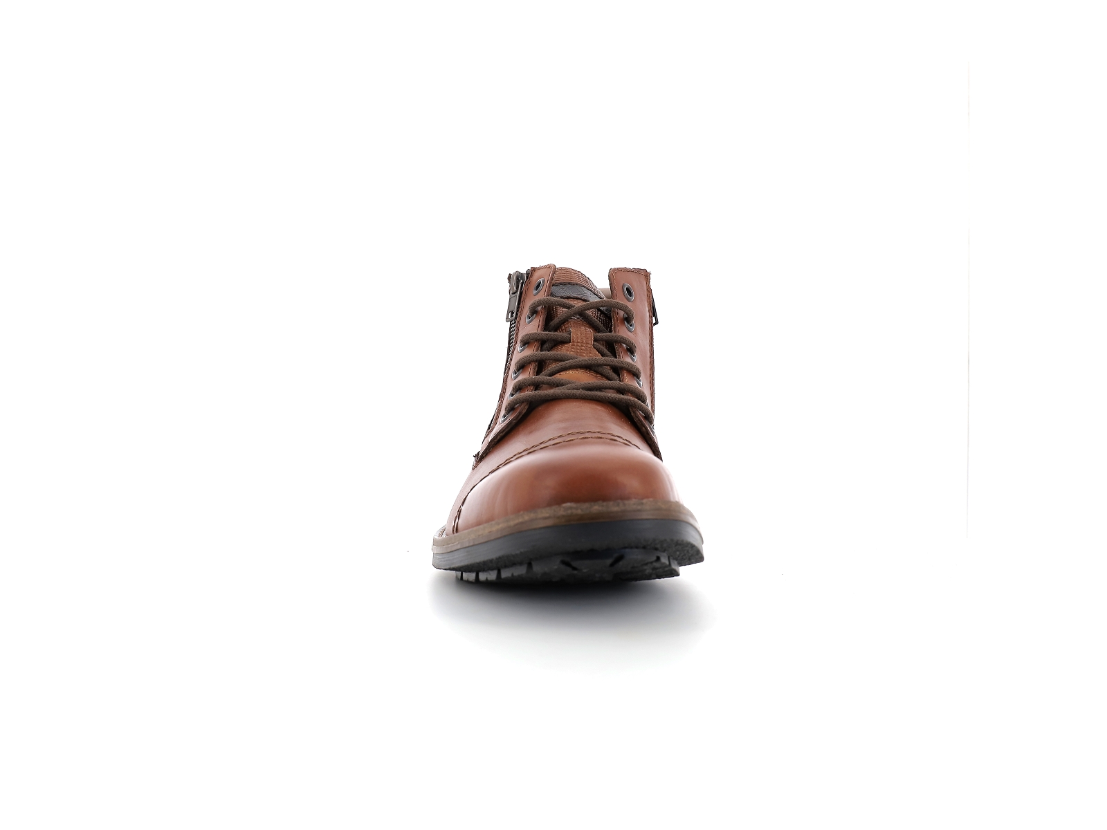 Rieker-F1340 Cuir Marron Clair