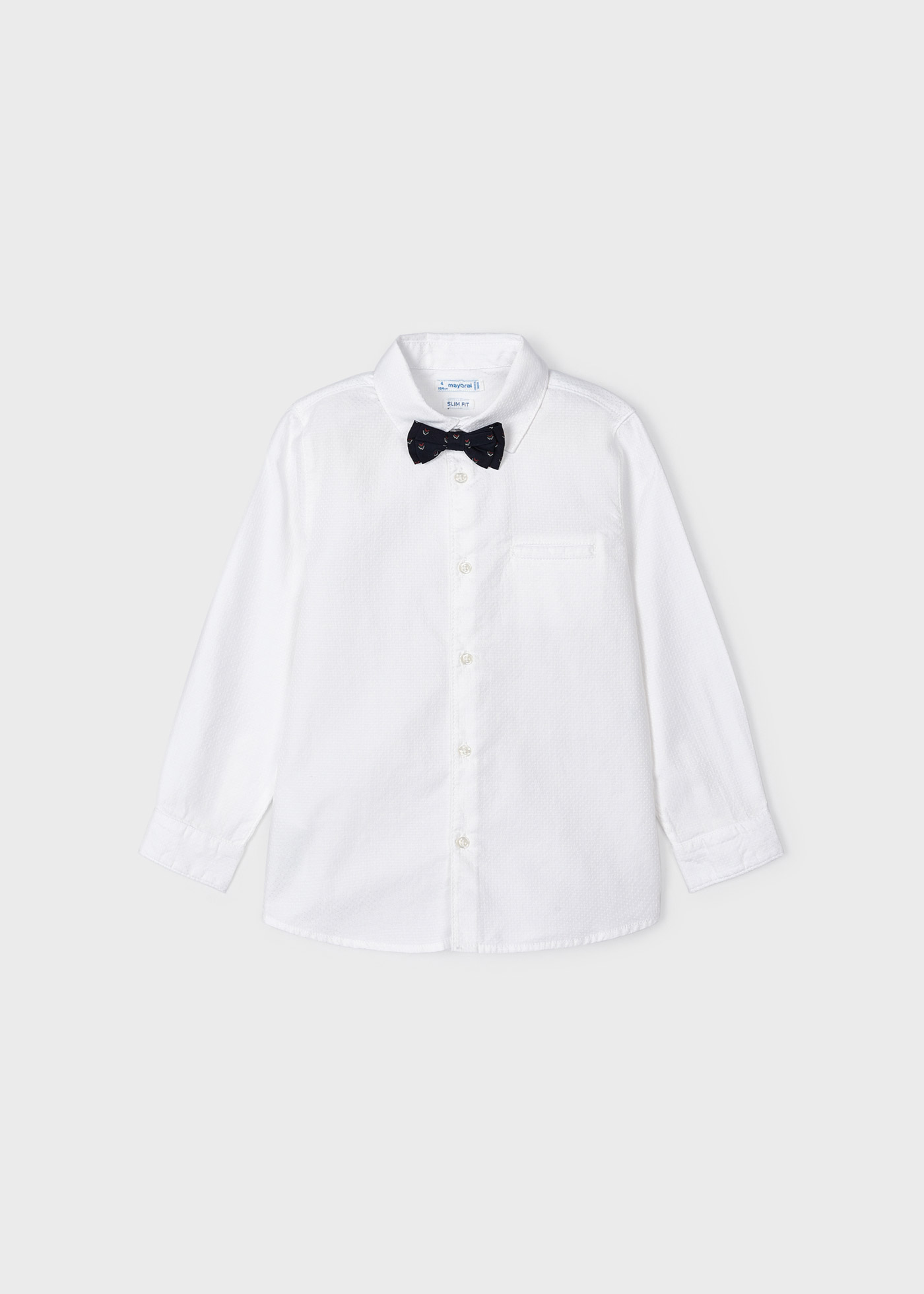 Camisa infantil Better Cotton com gravata borboleta