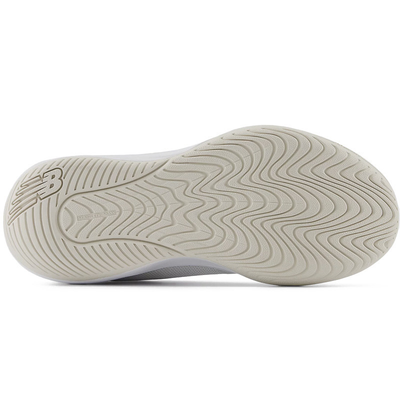 New Balance 696 V6 blanche et beige - Chaussure de tennis femme légère et confortable
