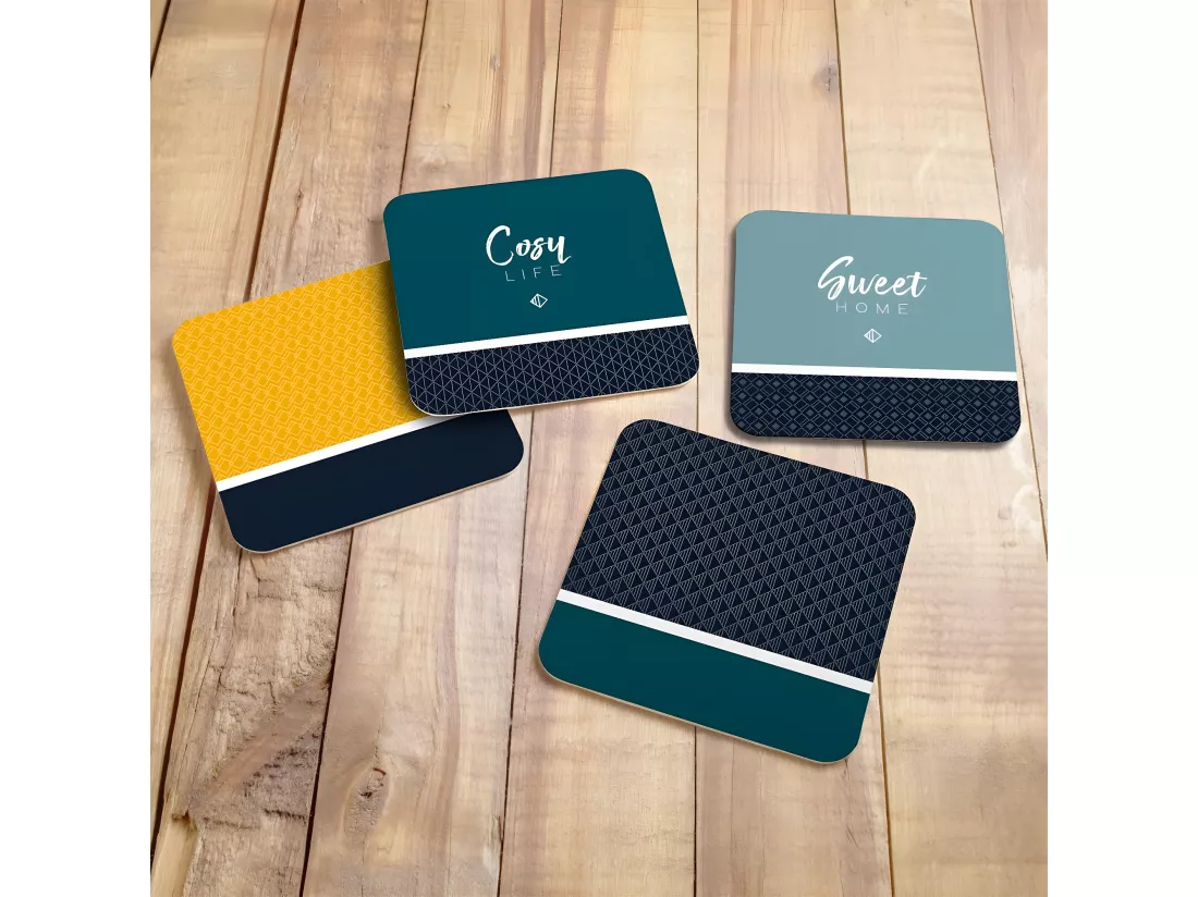 Lot de 4 Dessous de Verre 